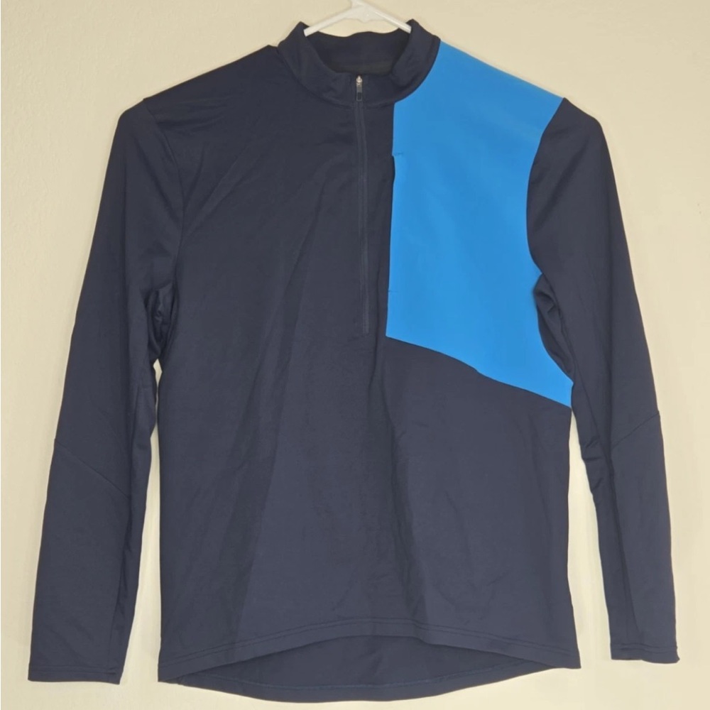 Lululemon X Mr. Porter Pullover Blue Division 1/2 Zip Activewear Size L Mens